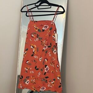 Trixxi Orange Floral Mini Dress